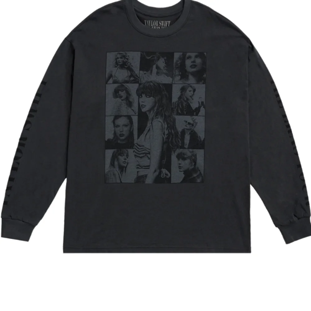Official Taylor Swift The Eras Tour Black Long Sleeve Crew Neck Shirt - Picture 1 of 7